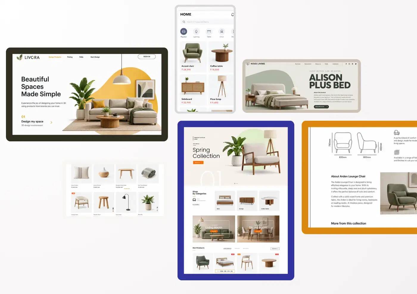 Examples of websites, e-catalogs, and product catalogs built by AllAboutWeb