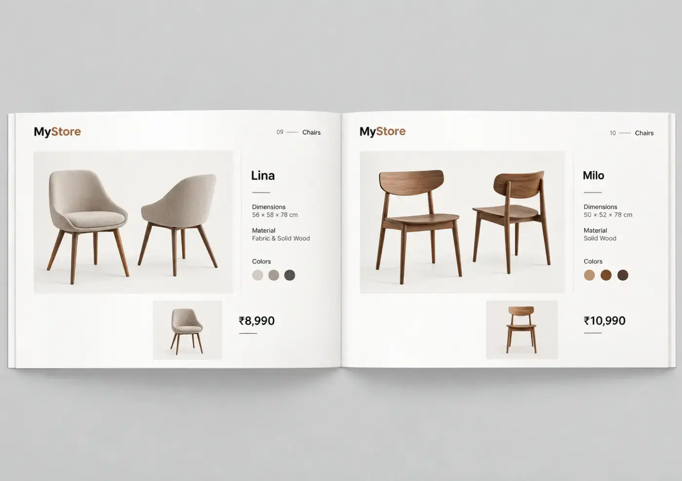 Product Catalog PDF by AllAboutWeb — example 1 of 3