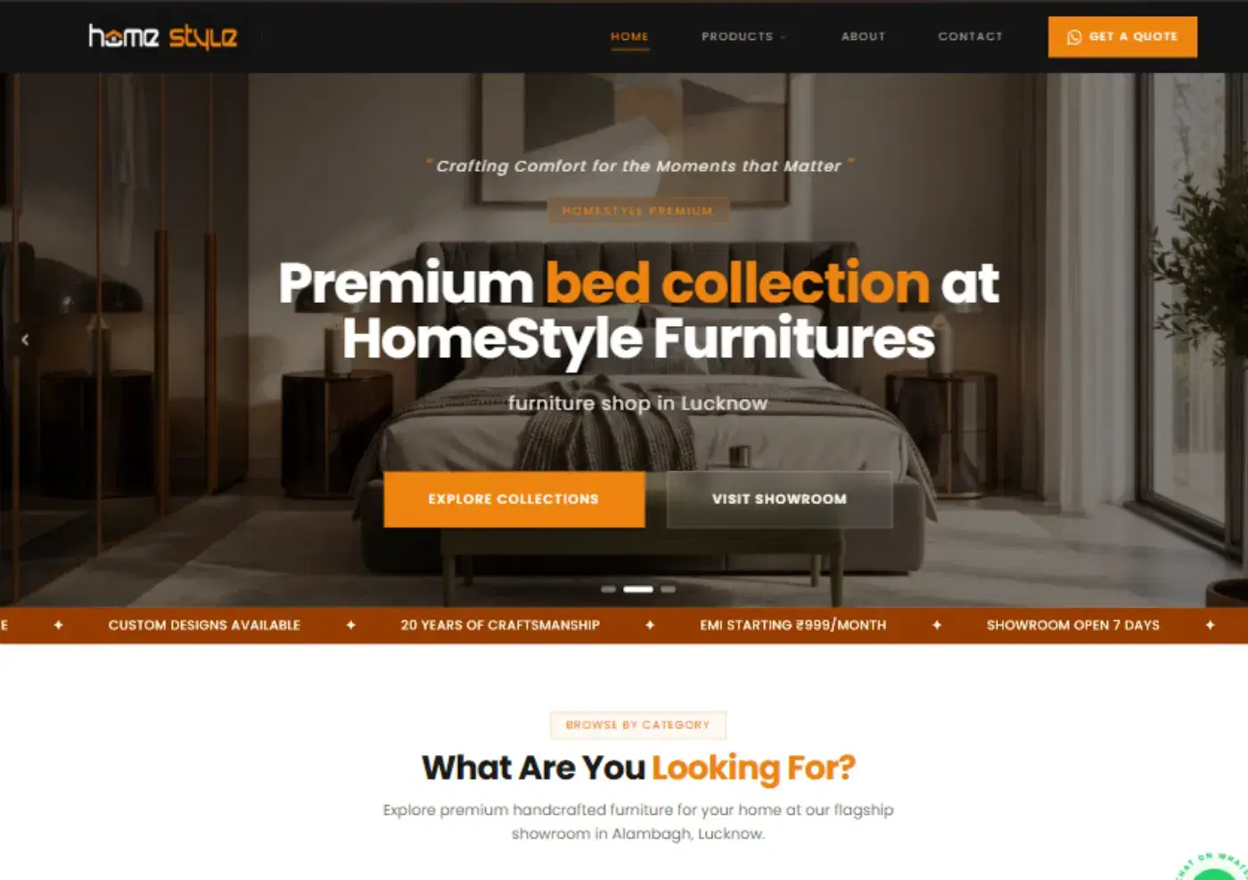 Home Style Furnitures — Website — example 1 of 4