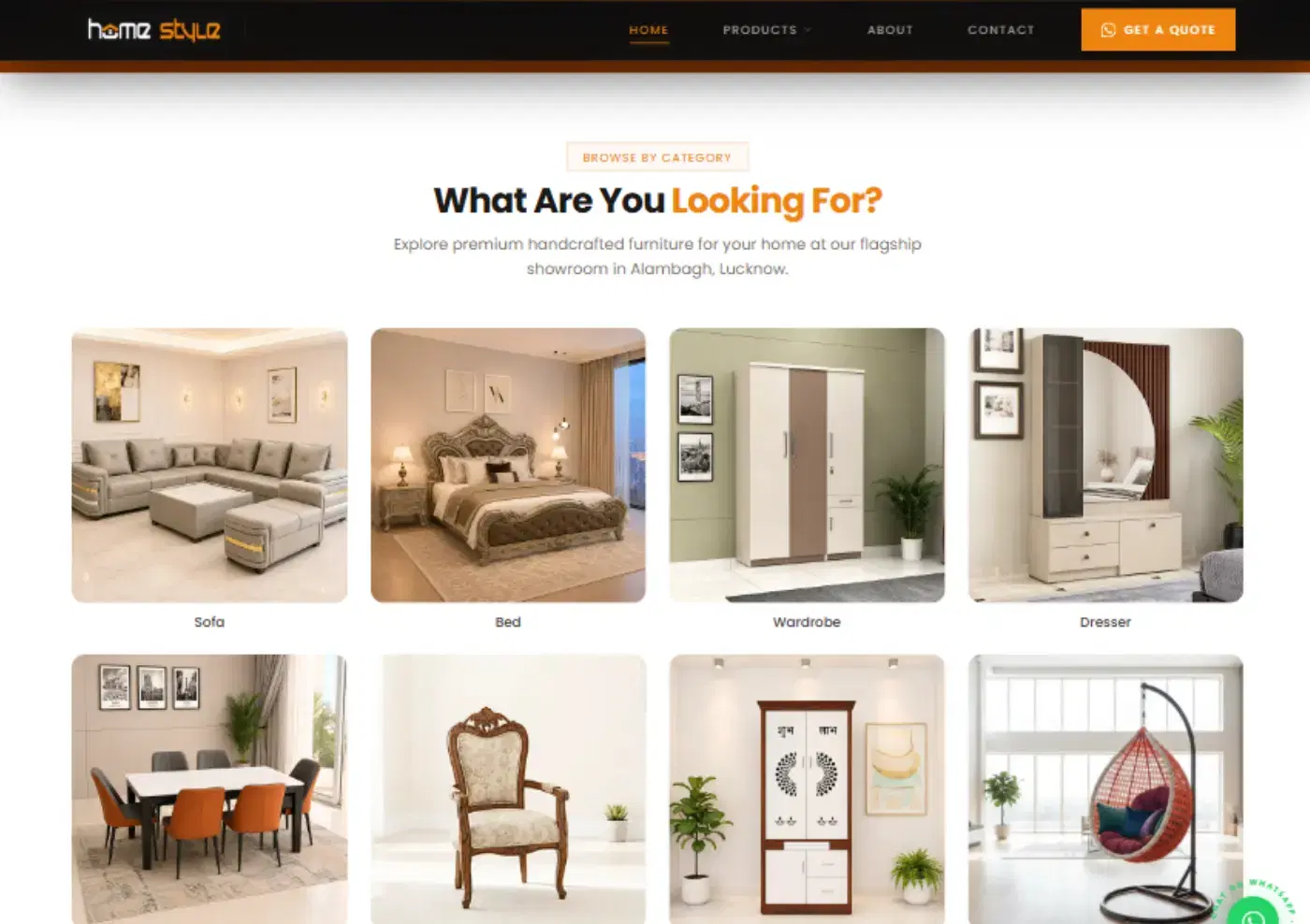 Home Style Furnitures — Website — example 2 of 4